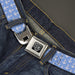 BD Wings Logo CLOSE-UP Full Color Black Silver Seatbelt Belt - Anchor2 Monogram Baby Blue/Baby Pink/White Webbing Seatbelt Belts Buckle-Down   