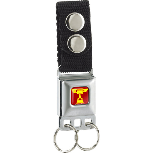 Keychain - Cars Piston Cup Trophy Full Color Red Yellow Keychains Disney   