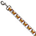 Dog Leash - Monarch Butterfly Repeat White Dog Leashes Buckle-Down   