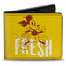 Bi-Fold Wallet - Mickey Mouse FRESH Walking Pose + Smiling Face Yellow Brick Bi-Fold Wallets Disney   