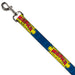 Dog Leash - MOPAR 1937-1947 Logo-USE CHRYSLER ENGINEERED MOPAR PARTS AND ACCESSORIES Blue/Yellow/Red Dog Leashes Mopar   