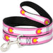 Dog Leash - Colorado Flags5 Repeat Light Pink/White/Pink/Yellow Dog Leashes Buckle-Down   