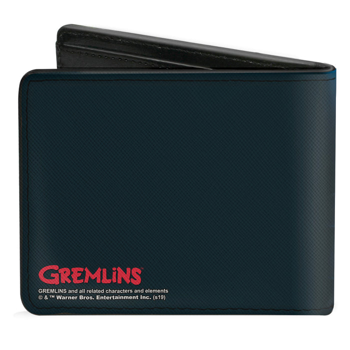 Bi-Fold Wallet - Gremlins Stripe Pose in Box + Logo Black Red Bi-Fold Wallets Warner Bros. Horror Movies   