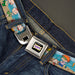 RUGRATS Logo Full Color Seatbelt Belt - Rugrats Beach Play Scene Webbing Seatbelt Belts Nickelodeon   