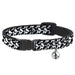 Cat Collar Breakaway - Mud Flap Girl Diamonds Black White Breakaway Cat Collars Buckle-Down   