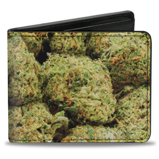Bi-Fold Wallet - Vivid Marijuana Nugs2 Stacked Bi-Fold Wallets Buckle-Down   