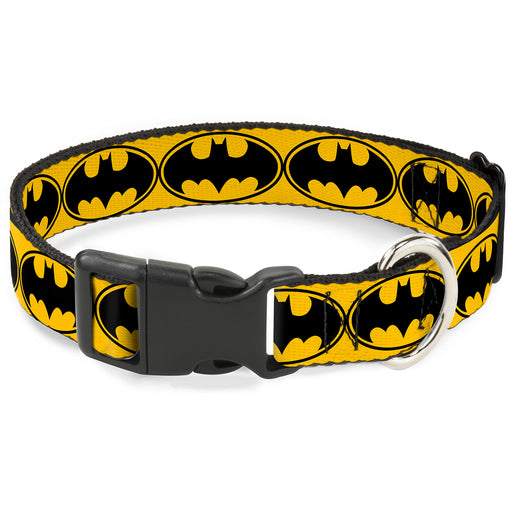 Plastic Clip Collar - Bat Signal-3 Yellow/Black/Yellow Plastic Clip Collars DC Comics   