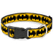 Plastic Clip Collar - Bat Signal-3 Yellow/Black/Yellow Plastic Clip Collars DC Comics   