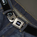 Ford Oval Full Color Black Blue Seatbelt Belt - F-150 Emblem Black/Silver-Fade Webbing Seatbelt Belts Ford   