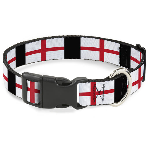Plastic Clip Collar - England Flags Plastic Clip Collars Buckle-Down   