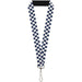 Lanyard - 1.0" - Checker Sapphire Blue White Lanyards Buckle-Down   