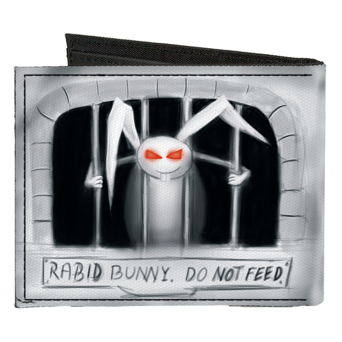 Canvas Bi-Fold Wallet - Rabid Bunny Canvas Bi-Fold Wallets Buckle-Down   