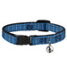 Cat Collar Breakaway - Wire Grid Turquoise Gray White Breakaway Cat Collars Buckle-Down   