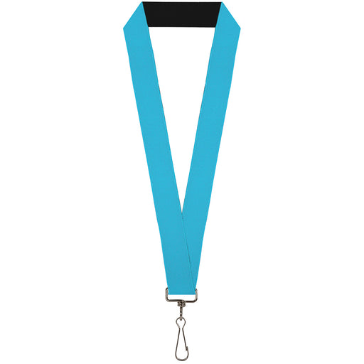 Lanyard - 1.0" - Solid Water Blue Lanyards Buckle-Down   