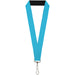 Lanyard - 1.0" - Solid Water Blue Lanyards Buckle-Down   