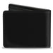 Bi-Fold Wallet - CHARGER Script Emblem Corner Black Silver Fade White Bi-Fold Wallets Dodge   