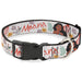 Plastic Clip Collar - Moana with Pua and Hei Hei Sail Pose with Script and Flowers Beige/Orange Plastic Clip Collars Disney   