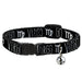 Cat Collar Breakaway - Zodiac VIRGO Symbol Black White Breakaway Cat Collars Buckle-Down   