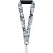 Lanyard - 1.0" - Crystals3 Clear Lanyards Buckle-Down   