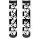 Sock Pair - Polyester - Ghosts Scattered Black White - CREW Socks Buckle-Down   