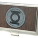 Business Card Holder - SMALL - Green Lantern Logo Marquetry Black Walnut Metal Business Card Holders DC Comics   