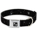 Dog Bone Seatbelt Buckle Collar - Deep Space Black/White Seatbelt Buckle Collars Buckle-Down   