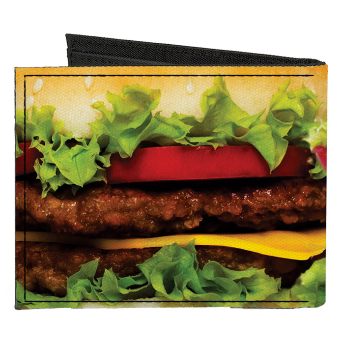 Canvas Bi-Fold Wallet - Hamburger Vivid Canvas Bi-Fold Wallets Buckle-Down   