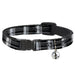 Cat Collar Breakaway - Plaid Weathered Black Gray White Breakaway Cat Collars Buckle-Down   