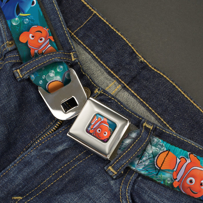 Nemo Smiling Full Color Seatbelt Belt - Nemo & Dory Poses Webbing Seatbelt Belts Disney   