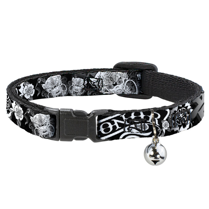 Cat Collar Breakaway - Honor Black White Breakaway Cat Collars Buckle-Down   