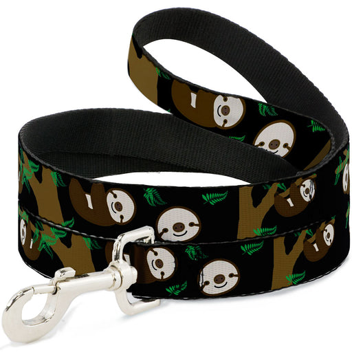 Dog Leash - Sloth Face/Hanging Black Dog Leashes Buckle-Down   