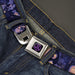 Jessica Jones JL Icon Full Color Black/Purple Seatbelt Belt - JESSICA JONES 4-Poses/ALIAS INVESTIGATIONS Business Card Pinks/Purples Webbing Seatbelt Belts Marvel Comics   