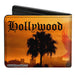 Bi-Fold Wallet - HOLLYWOOD UNDEAD Old English Skyline Oranges Black Bi-Fold Wallets Hollywood Undead   