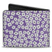 Bi-Fold Wallet - Ditsy Floral Lavender White Black Bi-Fold Wallets Buckle-Down   