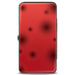 Hinged Wallet - Cruella de Vil Spotted Fur Pose + Spots Red Black Hinged Wallets Disney   