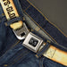 Ram Seatbelt Belt - RAM Logo/Pistons/GUTS-GLORY Weathered/Chocolate Brown Webbing Seatbelt Belts Ram   