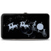 Hinged Wallet - Cinderella COUNTDOWN TO MIDNIGHT Pose + Pumpkin Coach Silhouette Black Blues White Hinged Wallets Disney   