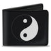 Bi-Fold Wallet - Yin Yang Symbol Black White Bi-Fold Wallets Buckle-Down   
