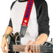 Guitar Strap - MERICA FUCK YEAH! Star Red Blue White Guitar Straps Buckle-Down   
