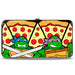 Hinged Wallet - Turtle Battle Poses Pizza Hinged Wallets Nickelodeon   