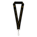 Lanyard - 1.0" - THE LORD OF THE RINGS One Ring Inscription Black Gold Lanyards Warner Bros.   