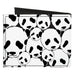 Canvas Bi-Fold Wallet - Panda Bear Stacked Canvas Bi-Fold Wallets Buckle-Down   