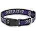 Plastic Clip Collar - Shredder Head SHRED HEAD/Stripe Black/Purple/Gray Plastic Clip Collars Nickelodeon   