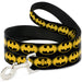 Dog Leash - Bat Signal-3 Black/Yellow/Black Dog Leashes DC Comics   