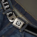 Winchester Logo Full Color Black White Seatbelt Belt - SUPERNATURAL TEAM FREE WILL/Impala Black/White Webbing Seatbelt Belts Supernatural   