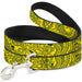 Dog Leash - Bandana/Skulls Gold/Green Dog Leashes Buckle-Down   