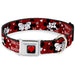 Heart Full Color Black/Red Seatbelt Buckle Collar - Mickey & Minnie HUGS & KISSES Poses Reds/White Seatbelt Buckle Collars Disney   