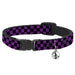 Cat Collar Breakaway - Checker Black Purple Breakaway Cat Collars Buckle-Down   