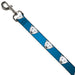 Dog Leash - Polar Bear Repeat Black/Blue Fade Dog Leashes Buckle-Down   