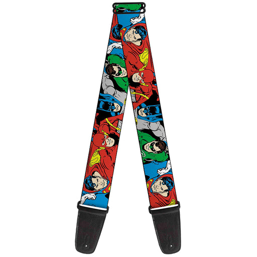 Guitar Strap - Justice League Superheroes CLOSE-UP New Guitar Straps DC Comics   